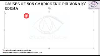 Lec 13 Causes of Non Cardiogenic Pulmonary Edema  Heart Failure  Cardiology [upl. by Alisan103]