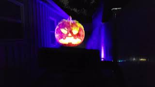 AtmosFX Halloween Decorations Projected On A Fog Machine hologram halloween ghost [upl. by Felske]