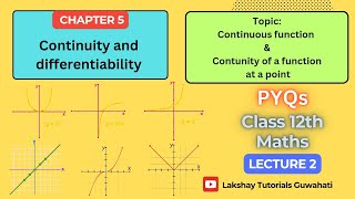 Continuity and differentiability  Class 12 Maths  NCERT Chapter 5  Lacture 2  PYQs [upl. by Brookes178]