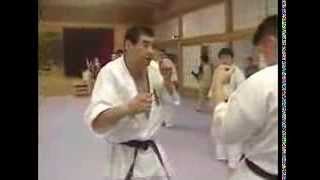 Kyokushin karate technique for moving opponents guard to create opening [upl. by Nixon99]