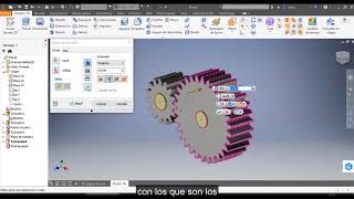 Animacion de engranajes desde el boceto Inventor [upl. by Herra588]