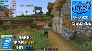 Minecraft  i7 8565U  Intel UHD 620 [upl. by Maria361]