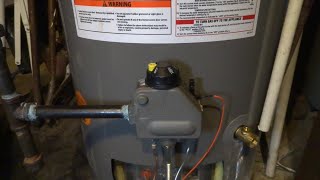 RHEEM GAS WATER HEATER GAS VALVE ISSUES [upl. by Aeslehs357]