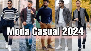 HOMBRE A LA MODA 2024  LOS MEJORES ATUENDOS Y LOOKS CASUALES PARA SACARLE PARTIDO A TU ROPA [upl. by Malvia738]