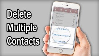 How To Delete Multiple Your Contacts On iPhone 5 6 6 Plus 7 7 Plus 8 iPhone x [upl. by Hosea448]