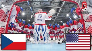 ČESKO VS USA FINÁLE MISTROVSTVÍ SVĚTA ŽEN U18 2024 [upl. by Helbonnas802]