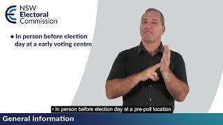 General information on the 2024 NSW Local Government election AUSLAN [upl. by Ynnahc962]