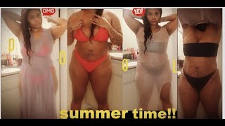 🤩AFFORDABLE ROMWE BIKIN HAUL👙 THICK AND CURVY WOMEN  crystal ink [upl. by Hecht]