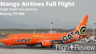 Mango Airlines Boeing 737800  Full Flight  Cape Town to Lanseria [upl. by Arva]