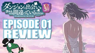 DANMACHI SEASON 5 IS HERE Episode1 review and reactions [upl. by Eiclek582]