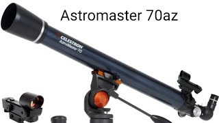 Celestron Astromaster 70az retracted telescope review [upl. by Mandel416]