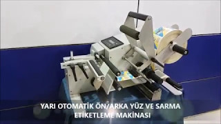 ERDA yarı otomatik etiketleme makinası ERDA semi automatic labeller etichettatrice etikettiermasc [upl. by Eerahs]