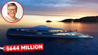 Inside Bill Gates Luxurious Hydrogen Powered Superyacht [upl. by Yeruoc]