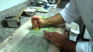 Making Ricotta Ravioli Using the Stamper to cut pieces [upl. by Phoebe984]