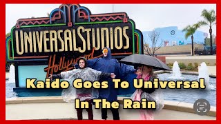 Kaido Goes To Universal In The Rain February 25 2024 [upl. by Ydnerb]