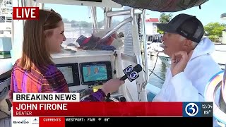 Local boater explains marine channel after boat crash [upl. by Geithner]