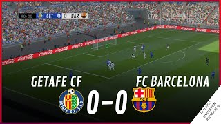 GETAFE vs BARCELONA 00 • MATCH HIGHLIGHTS  VideoGame Simulation amp Recreation [upl. by Niwre]