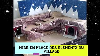 Notre village de Noël 2019 fait main partie 3bis Handmade Christmas village [upl. by Ronn204]