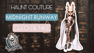 Monster High  Cleo De Nile Haunt Couture Midnight Runway Doll Review 🖤✨️ [upl. by Eveneg]