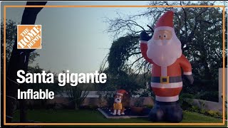 Santa gigante inflable  Navidad  The Home Depot Mx [upl. by Colene]