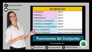 Aclaración para funciones de conjunto en 2016 o posterior [upl. by Mendelson]