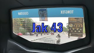 Naik Angkot Jak Lingko 43 Stasiun Kalibata  PGC [upl. by Edras883]