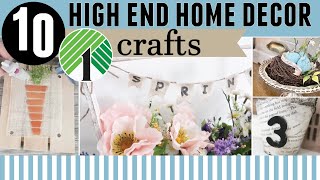 10 EASY SPRING Home Decor Crafts on a Dollar Tree Budget [upl. by Legge605]