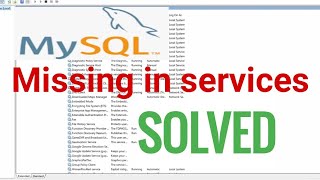 Mysql not showing in services solved  Installremove of service denied [upl. by Lerraj]