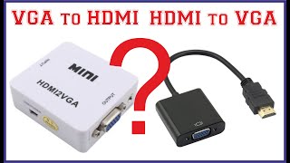 Explain VGA to HDMI amp HDMI to VGA Converter  VGA amp HDMI Cable [upl. by Luca]