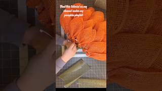 How to Make a Pumpkin Wreath with a Dollar Tree Frame [upl. by Meghan]