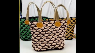 Beautiful bag pattern with tutorialclick the products link to get the buy the crochet accessories [upl. by Philpot480]