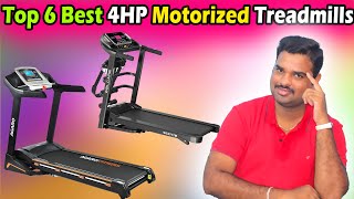 ✅ Top 6 Best 4HP Treadmills In India 2024 With Price Motorized Treadmills Review amp Comparison [upl. by Aisa459]