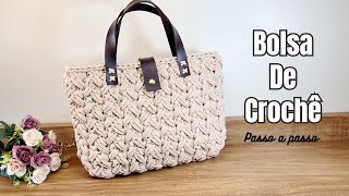 BOLSA DE CROCHÊ COM NOVO PADRÃO LINDO E FÁCIL DE FAZER [upl. by Drofla]