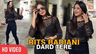 Rits Badiani arrives in Black at Dard Tere Music Launch [upl. by Amena830]