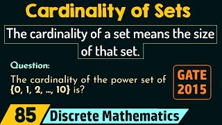 Cardinality of Sets [upl. by Leoine]