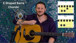 E Shaped Barre Chords  BEST TIPS  Basic Guitar Lesson [upl. by Eyeleen]