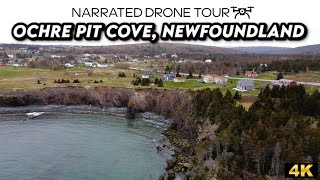 🌊✨ Ochre Pit Cove Newfoundland  Aerial 4K Drone Spectacular 🚁🏞️ [upl. by Walling899]