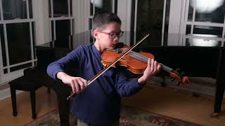 Violin Concerto No 2 in D Minor by Louis Spohr solo violin Titus Cheung age 12 [upl. by Ahens]