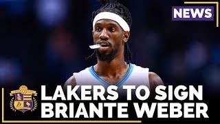 Lakers To Sign Point Guard Briante Weber [upl. by Milano749]