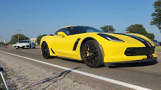 2024 Caravan of Corvettes Leaving Mid America Motorworks [upl. by Rogovy]