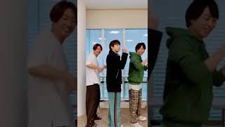 嵐 Arashi Tiktok Dance Aiba Jun Sho trio dancing 💚💜❤️ [upl. by Elleiand]