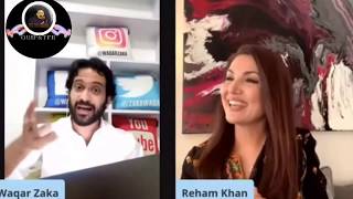 Waqar Zaka Headphone Show  troll meme vedio  ft Reham khan [upl. by Portwin630]