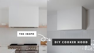 DIY Modern Range Hood  How to Build an Extractor Hood [upl. by Kovacev113]