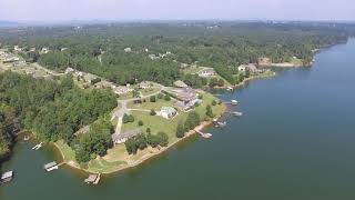 Main Channel Drone footage of Lake Rhodhiss LakeRhodhissrealestatecom [upl. by Akkim349]