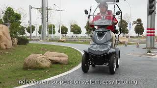 VISTA QUATER 4 Wheel Electric Mobility Scooter with Canopy [upl. by Appolonia]