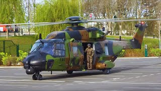 NH90 LANDING amp TAKEOFF FROM A PARKING [upl. by Virgina]