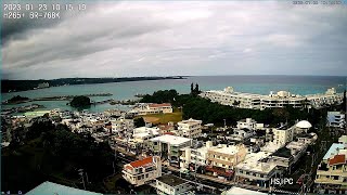 8131okichan 恩納村 ムーンビーチ 前兼久漁港 真栄田岬 ライブカメラ Okinawa onna MoonBeach Live Camera [upl. by Rossie564]