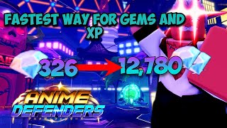 BEST And FASTEST Way To Get Gems And XP In Anime Defenders TinyTask [upl. by Flanders]