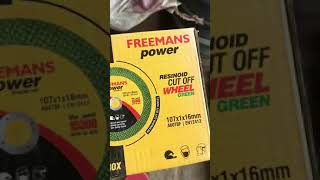 ll FREEMANS POWER RESINOID CUTOFF WHEEL GREEN STEELS PRINTABLE ll [upl. by Aicitan]