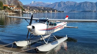 Andare a mangiare in idrovolante 🛩️ Lake Como 🇮🇹 [upl. by Dorelle]